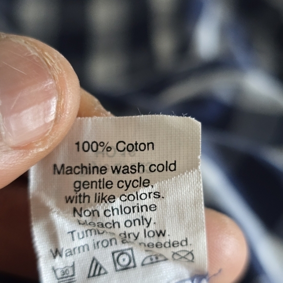 J Crew Mens Shirt Medium Long Sleeve Blue White Striped Button Up Collared - Picture 7 of 11